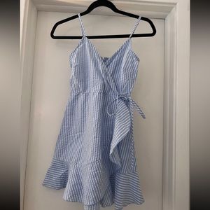Blue and white sundress